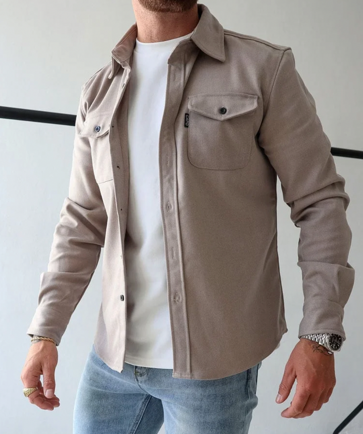 Gabriel | Stylish Button-Up Overshirt With Chest Pockets