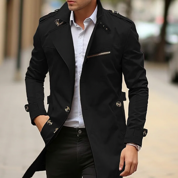 Lexi | Elegant Double-Breasted Trench Coat For Men