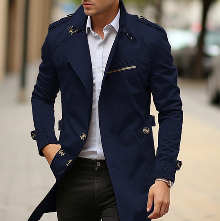 Lexi | Elegant Double-Breasted Trench Coat For Men