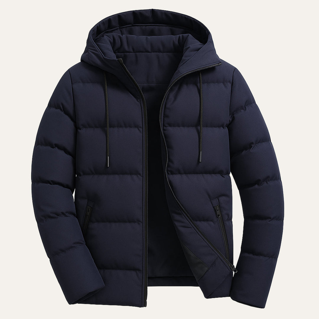 Serena | Stylish Men's Hooded Waterproof Puffer Winter Jacket