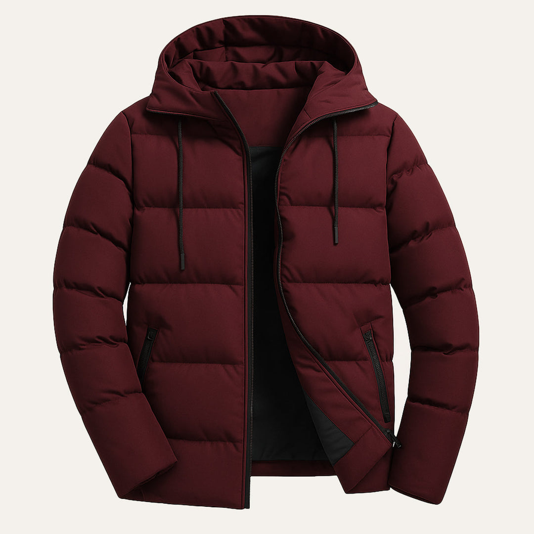 Serena | Stylish Men's Hooded Waterproof Puffer Winter Jacket