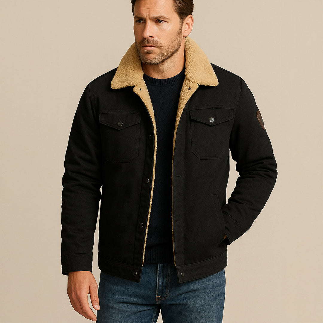 Margot | Stylish Fleece Lined Winter Jacket With Button Details