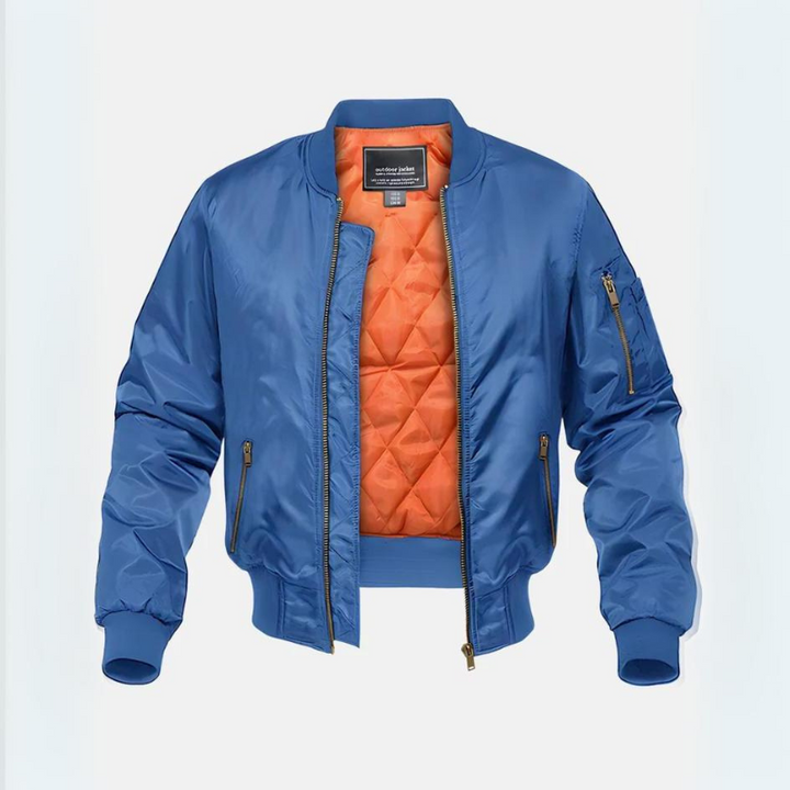 Nora | Sleek Quilted Bomber Jacket With Ribbed Collar