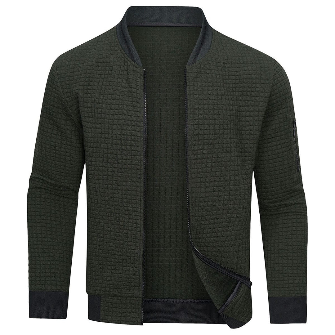 Felix | Stylish Men's Textured Bomber Jacket With Full Zip