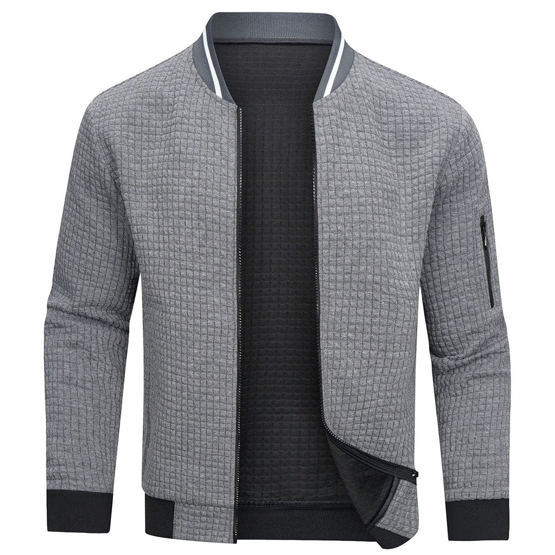Felix | Stylish Men's Textured Bomber Jacket With Full Zip
