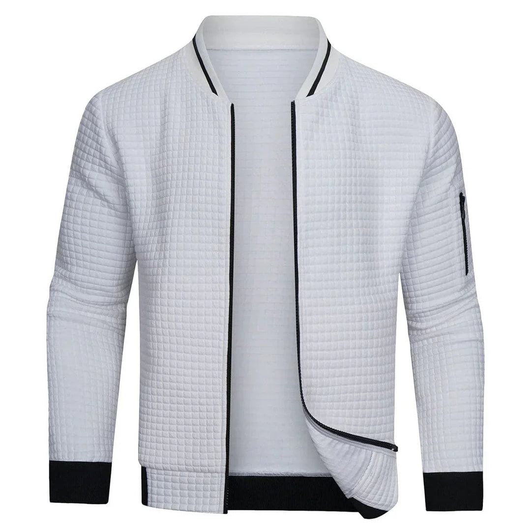 Felix | Stylish Men's Textured Bomber Jacket With Full Zip