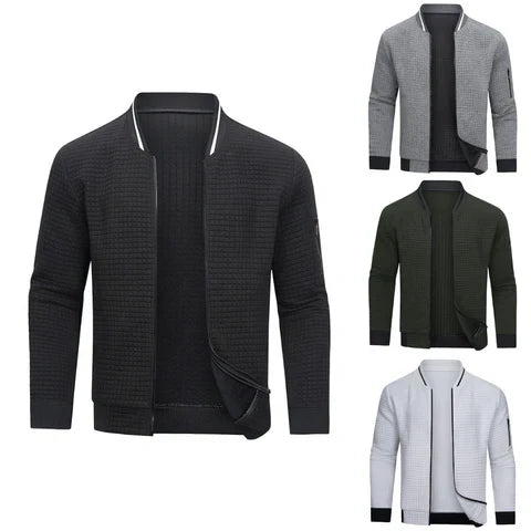 Felix | Stylish Men's Textured Bomber Jacket With Full Zip