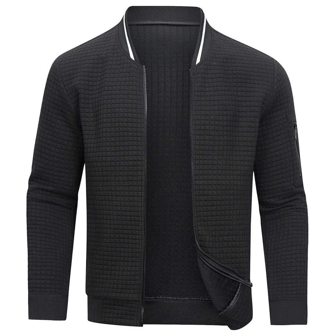 Felix | Stylish Men's Textured Bomber Jacket With Full Zip