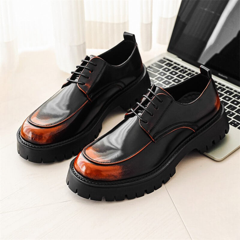 Minnesota | Elegant Men's Leather Oxford Shoes with Gradient Design