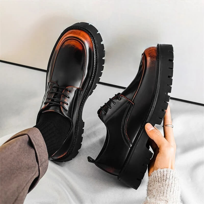 Minnesota | Elegant Men's Leather Oxford Shoes with Gradient Design
