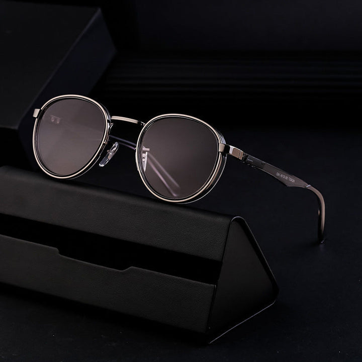 Tommaso | Vintage Gold Frame Oval Sunglasses With UV Protection