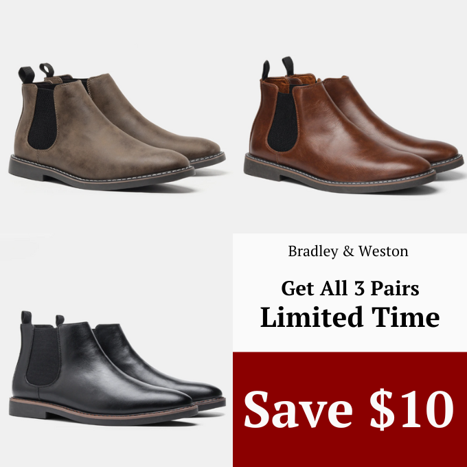 Rosalind | Stylish Premium Leather Chelsea Boots With Elastic Panels