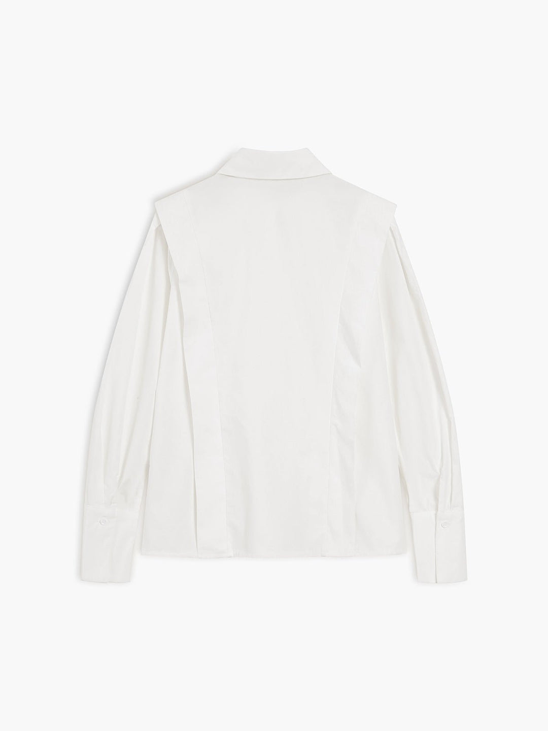 Juliet | Elegant White Cotton Button Down Shirt With Structured Silhouette
