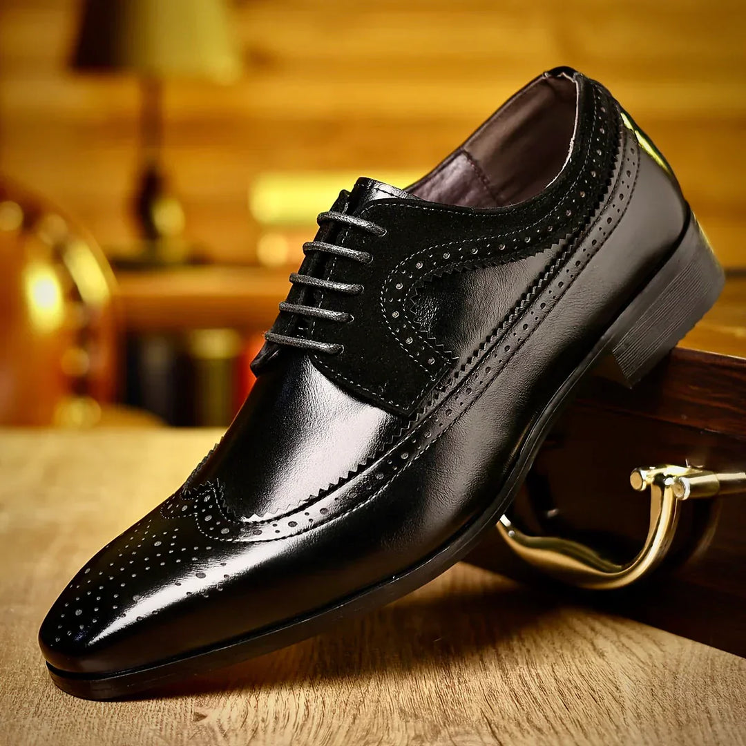 Demetrius | Elegant Wingtip Oxford Leather Dress Shoes Men