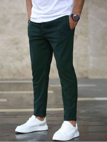 Emilio | Elegant Drawstring Stretch Pants Men - Slim Fit