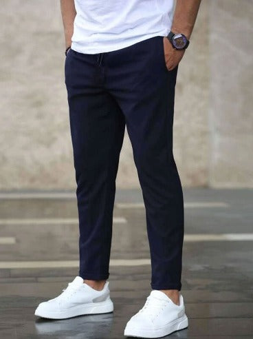 Emilio | Elegant Drawstring Stretch Pants Men - Slim Fit
