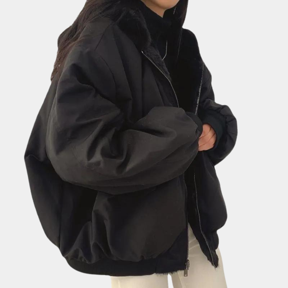 Vivienne | Chic Oversized Hooded Puffer Jacket For Women