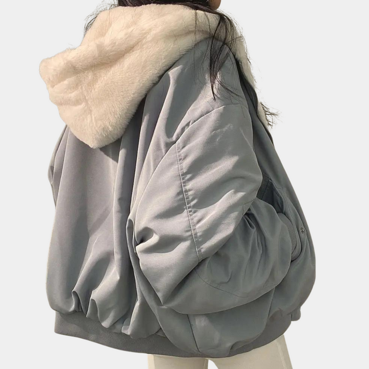 Vivienne | Chic Oversized Hooded Puffer Jacket For Women