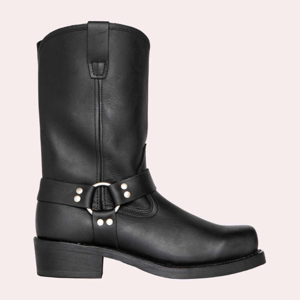 Brandon | Men’s Leather Cowboy Boots with Strap