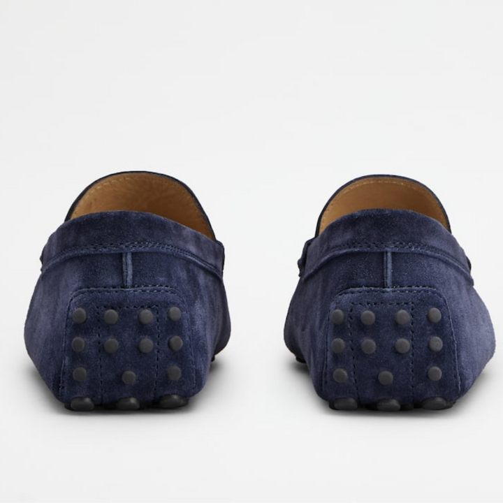 Marcus | Elegant Navy Suede Slip-On Loafers Men
