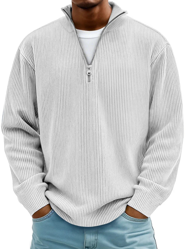 Oliver | Ribbed Half-Zip Sweater