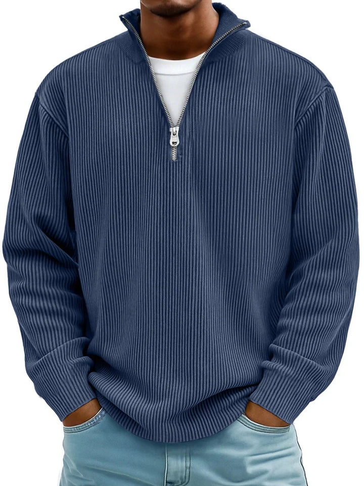 Oliver | Ribbed Half-Zip Sweater