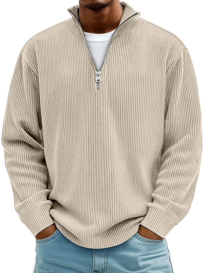 Oliver | Ribbed Half-Zip Sweater
