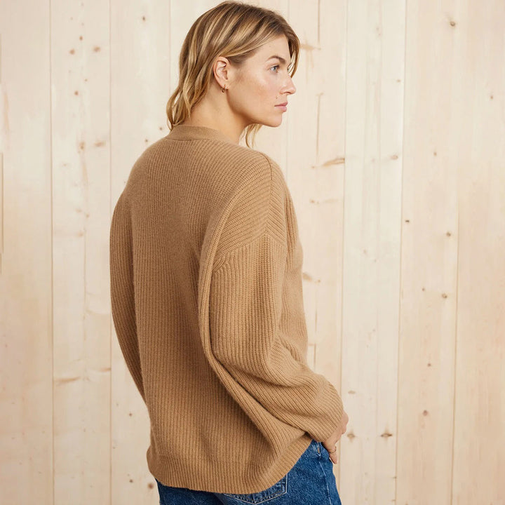 Cordelia | Elegant Oversized Ribbed Cardigan Women