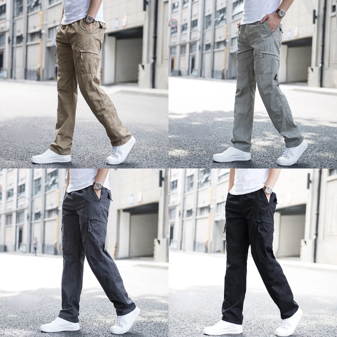 Freya | Stylish Organic Cotton Cargo Pants With Elastic Waist
