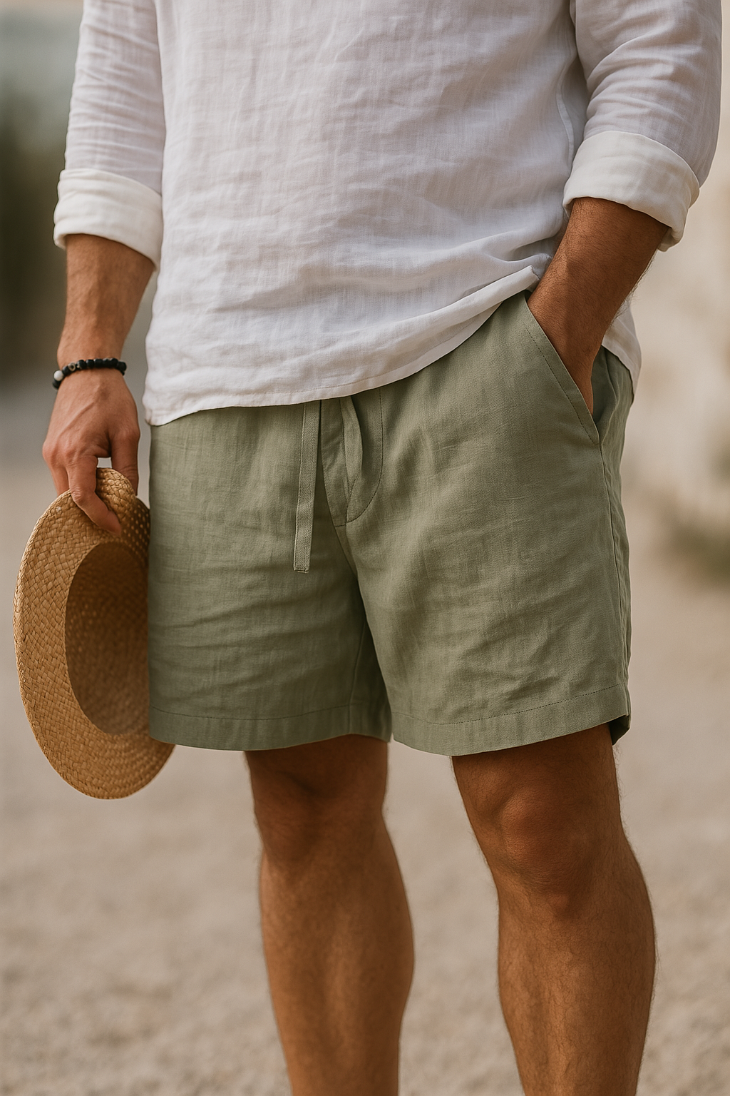Felix | Casual Cotton Linen Shorts For Men