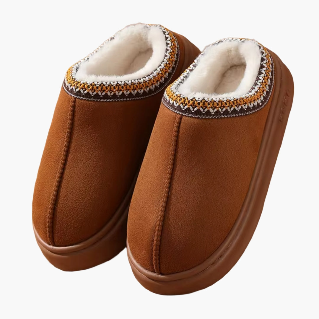 Rosalind | Stylish Men's Faux Fur Lined Slip-On Winter Slippers