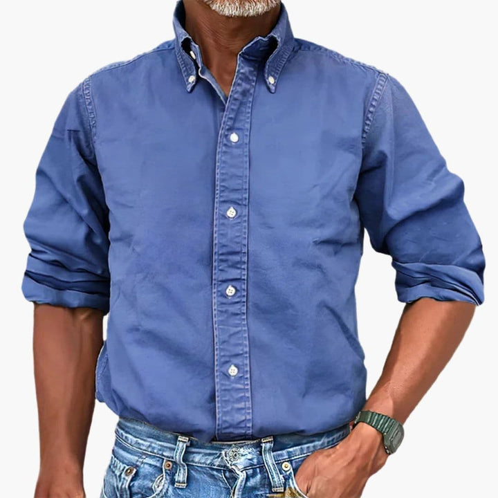 Benedict | Stylish Men's Washed Cotton Button Down Shirt