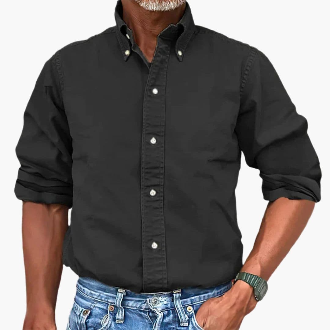 Benedict | Stylish Men's Washed Cotton Button Down Shirt