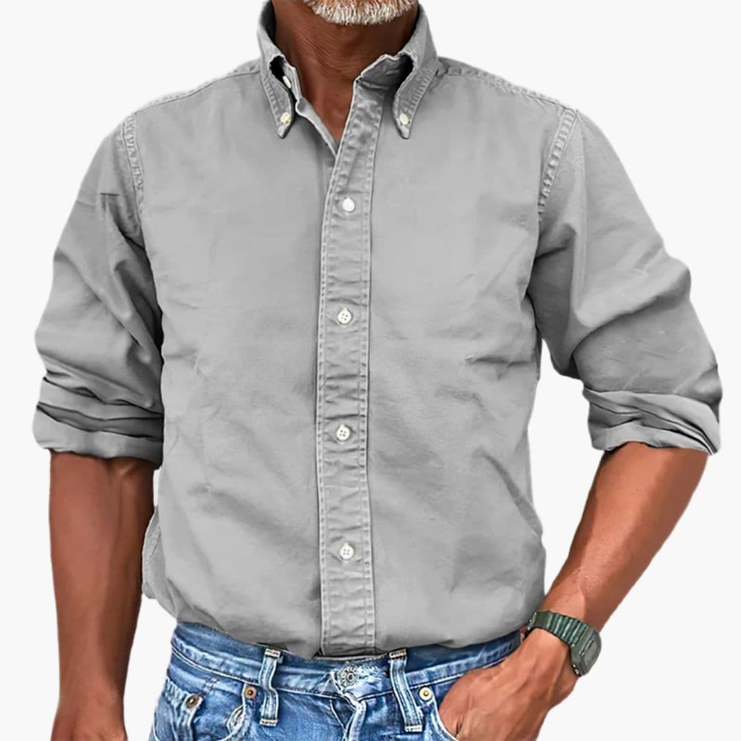 Benedict | Stylish Men's Washed Cotton Button Down Shirt