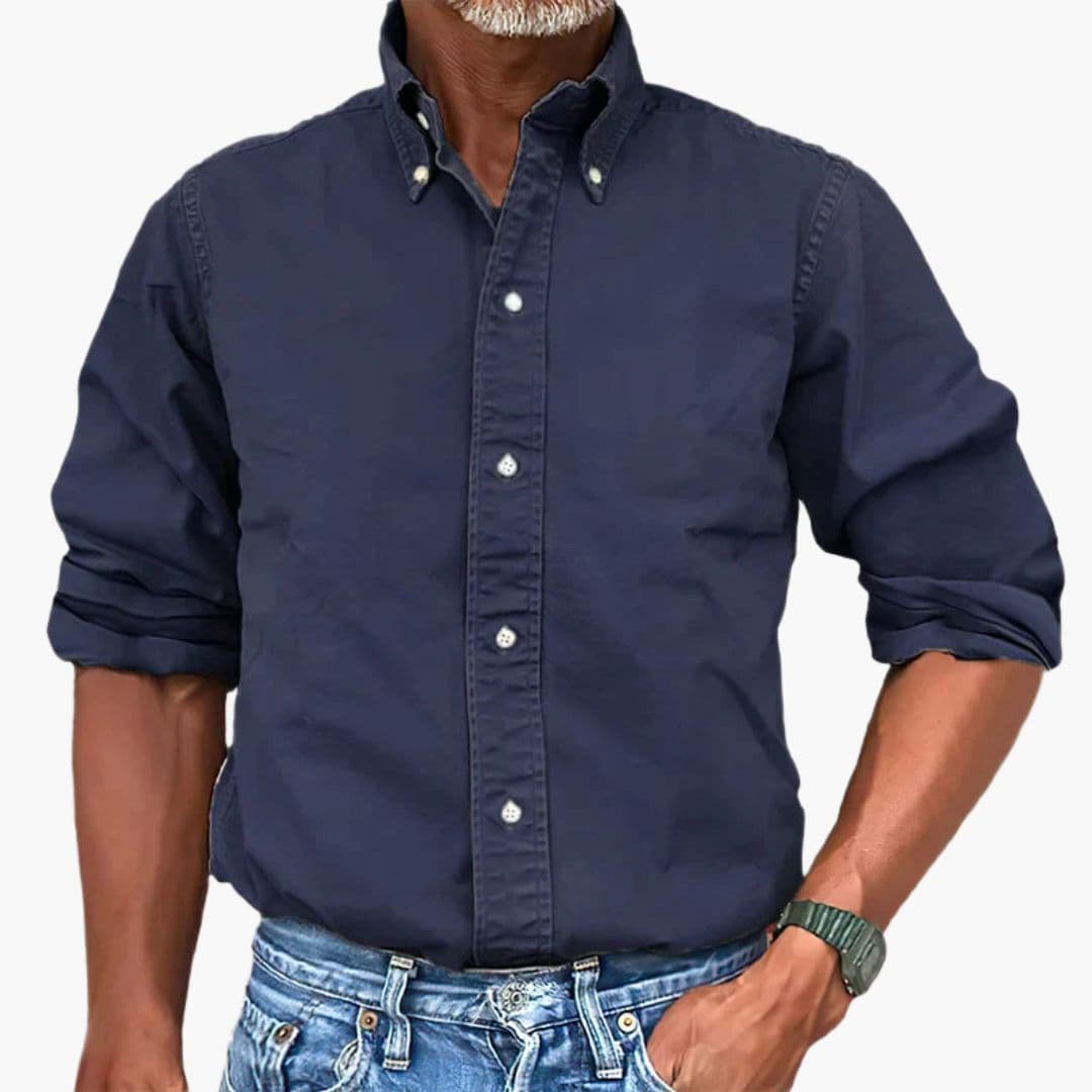 Benedict | Stylish Men's Washed Cotton Button Down Shirt