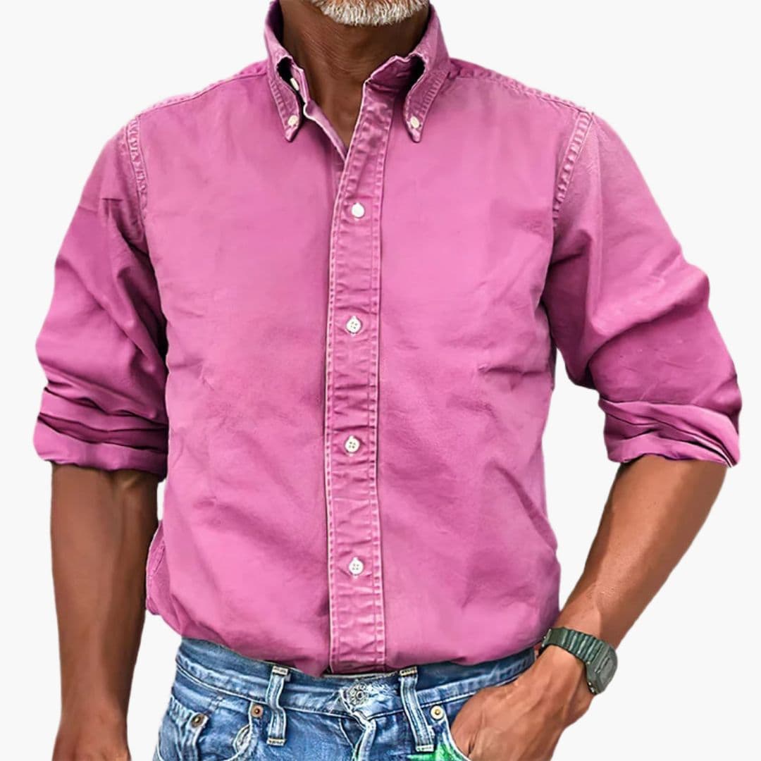 Benedict | Stylish Men's Washed Cotton Button Down Shirt