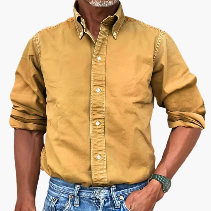Benedict | Stylish Men's Washed Cotton Button Down Shirt