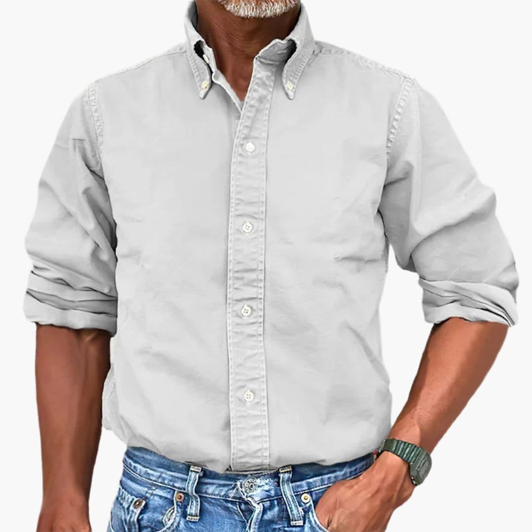 Benedict | Stylish Men's Washed Cotton Button Down Shirt