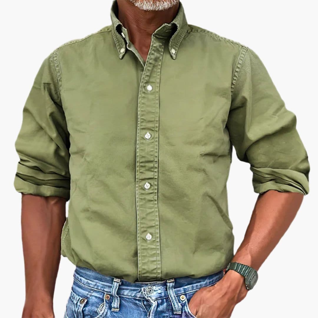 Benedict | Stylish Men's Washed Cotton Button Down Shirt
