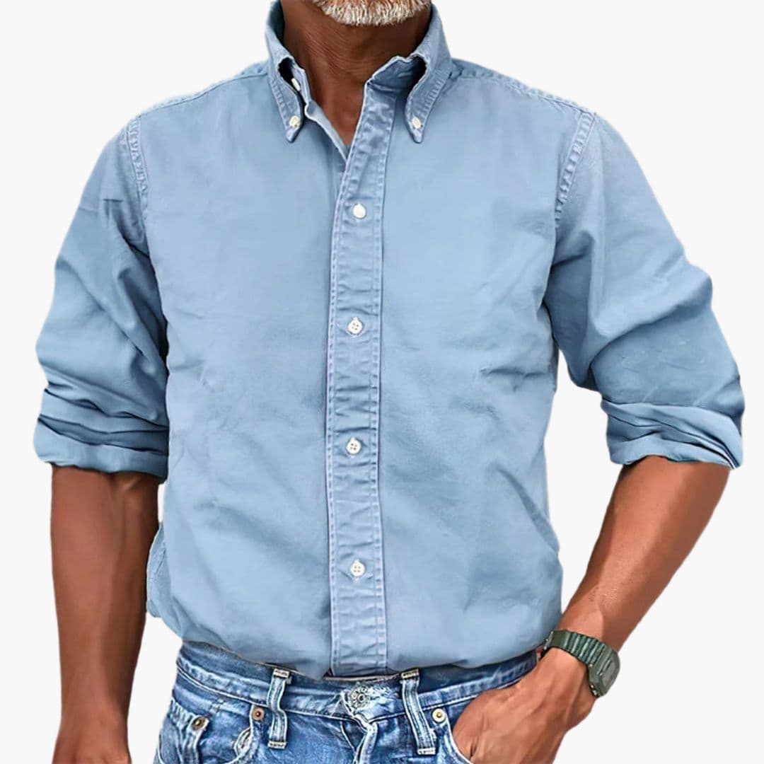 Benedict | Stylish Men's Washed Cotton Button Down Shirt