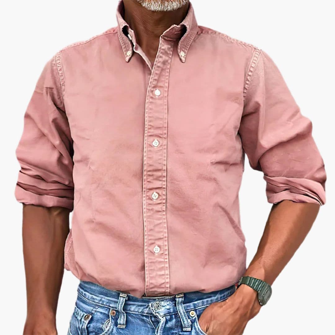 Benedict | Stylish Men's Washed Cotton Button Down Shirt