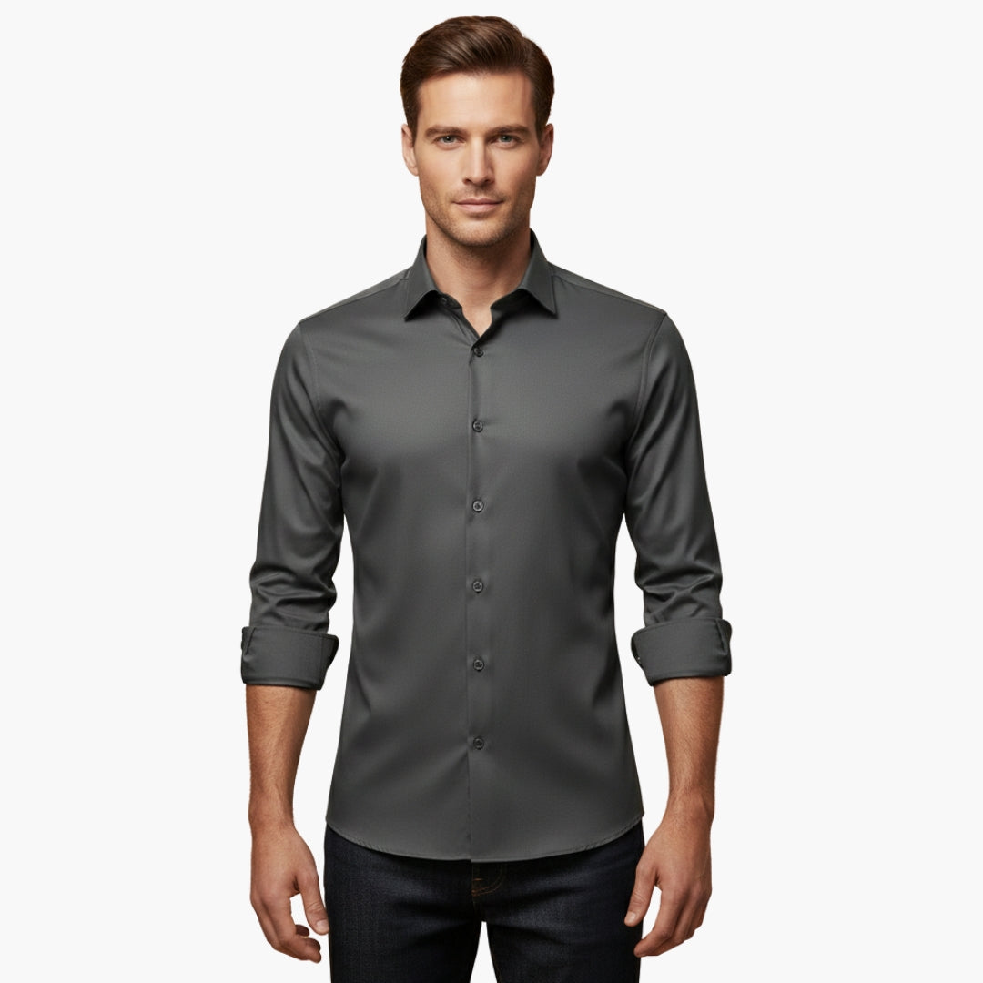 Nora | Sleek Men's Fitted Button Up Dress Shirt Long Sleeve