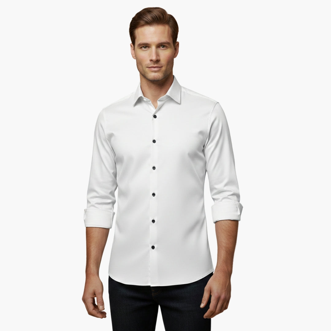 Nora | Sleek Men's Fitted Button Up Dress Shirt Long Sleeve