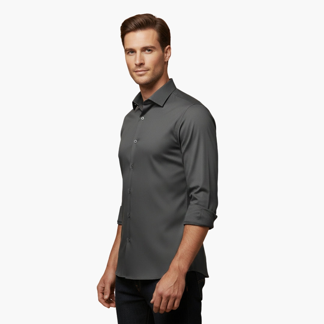 Nora | Sleek Men's Fitted Button Up Dress Shirt Long Sleeve