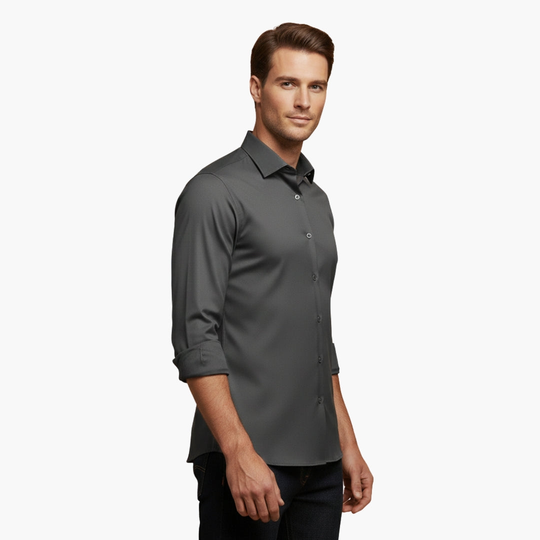 Nora | Sleek Men's Fitted Button Up Dress Shirt Long Sleeve