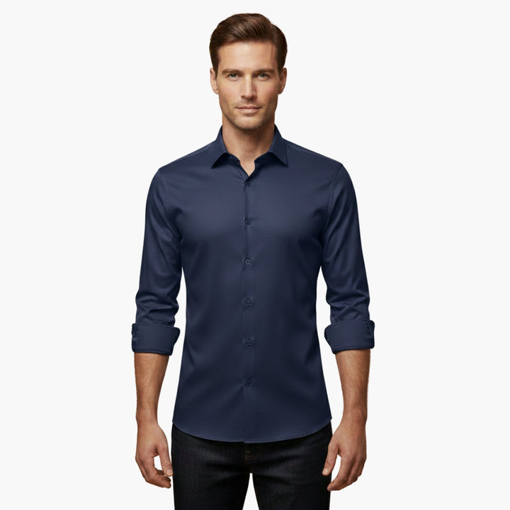 Nora | Sleek Men's Fitted Button Up Dress Shirt Long Sleeve