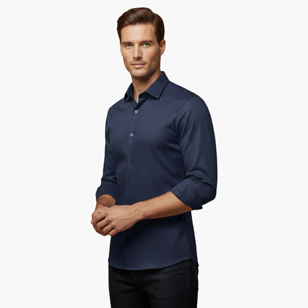 Nora | Sleek Men's Fitted Button Up Dress Shirt Long Sleeve