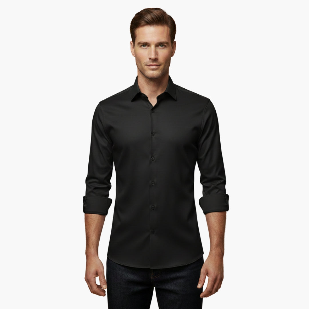 Nora | Sleek Men's Fitted Button Up Dress Shirt Long Sleeve