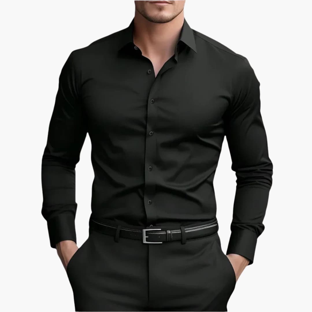Nora | Sleek Men's Fitted Button Up Dress Shirt Long Sleeve