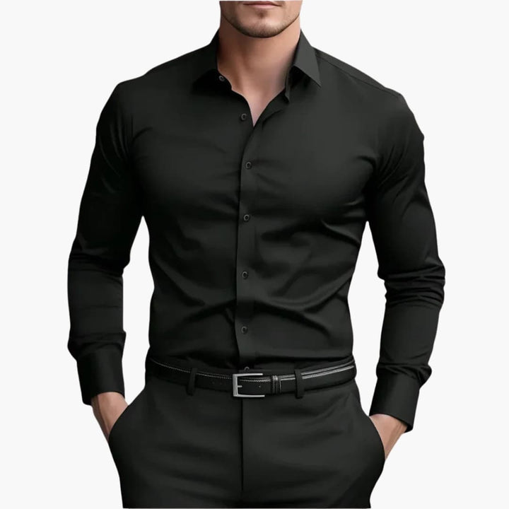 Nora | Sleek Men's Fitted Button Up Dress Shirt Long Sleeve